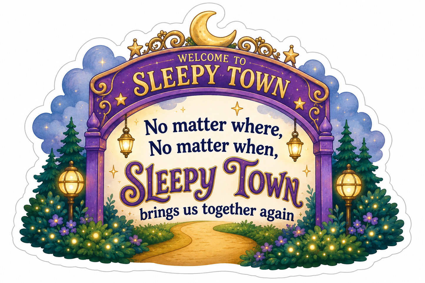 Sleepy Town Adventures Individual Stickers